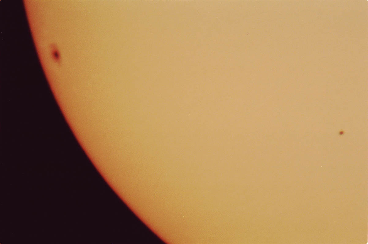 Mercury Closeup near Large Sunspot 0923 (35mm)
